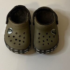 CROCS Kids Olive Slip-On Slippers